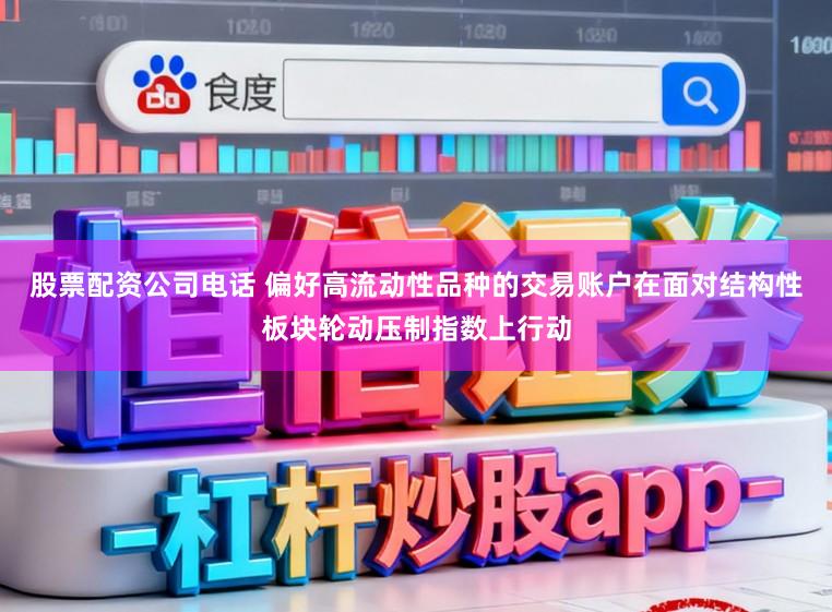 股票配资公司电话 偏好高流动性品种的交易账户在面对结构性板块轮动压制指数上行动