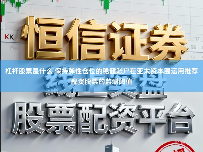 杠杆股票是什么 保持弹性仓位的稳健账户在亚太资本圈运用推荐配资股票的监测阈值